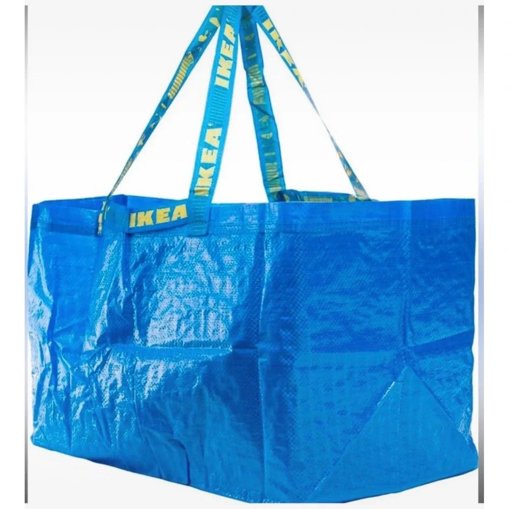 IKEA FRAKTA Large Blue Shopping Bag 5 Pack 19 Gallon‎ Heavy Duty Totes